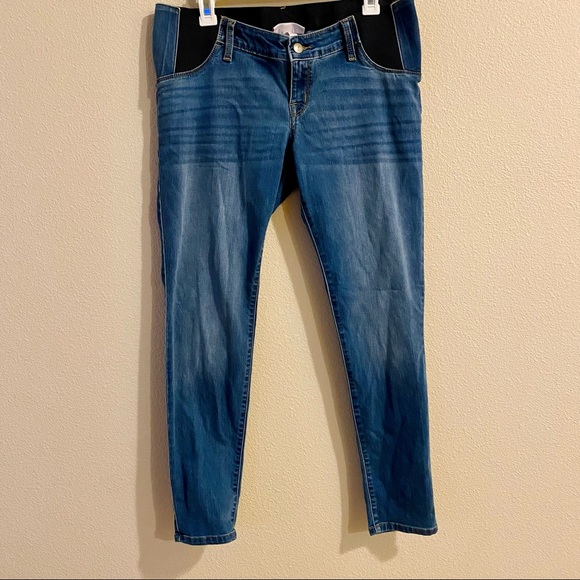 High Rise Inset Panel Maternity Jeggings - Picture 3 of 7